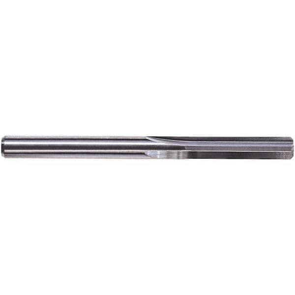 Chucking Reamer: 0.2640" Dia, 3-1/4" OAL, 1-1/8" Flute Length, Straight-Cylindrical Shank, Solid Carbide