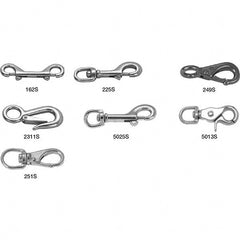 Swiveling & Round Eye Trigger Snap: 80 lb Load Capacity