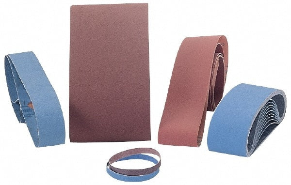 Abrasive Belt:  2-1/2" Wide, 60" OAL, 36 Grit, Aluminum Oxide