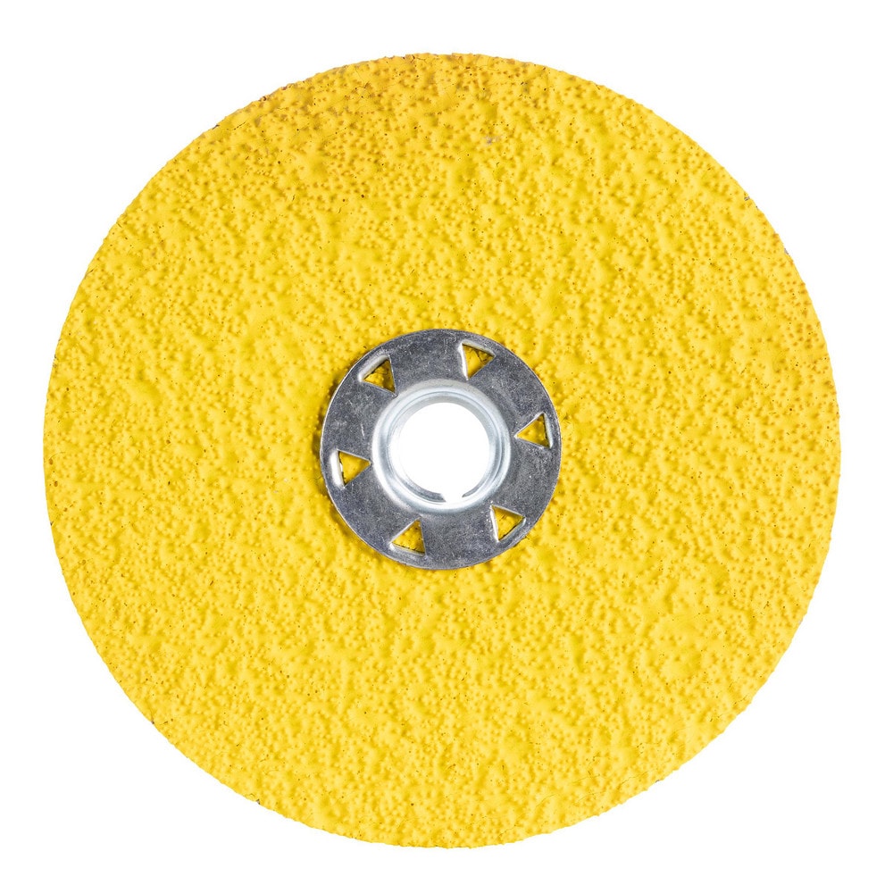 Fiber Disc:  5" Disc Dia, 5/8-11 Hole, Threaded Arbor Hole, 36 Grit, Premium Ceramic Alumina