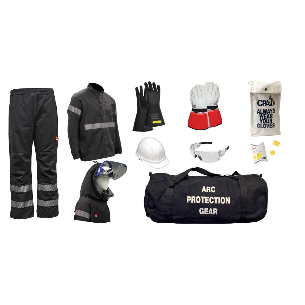 Arc Flash Clothing Kit: Size 5X-Large, Cotton, Jacket, Pants & Hoods