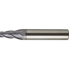 Tapered End Mill: 2 deg Angle per Side, 3.00 mm Small Dia, 10.00 mm LOC, 4 Flute, Square End