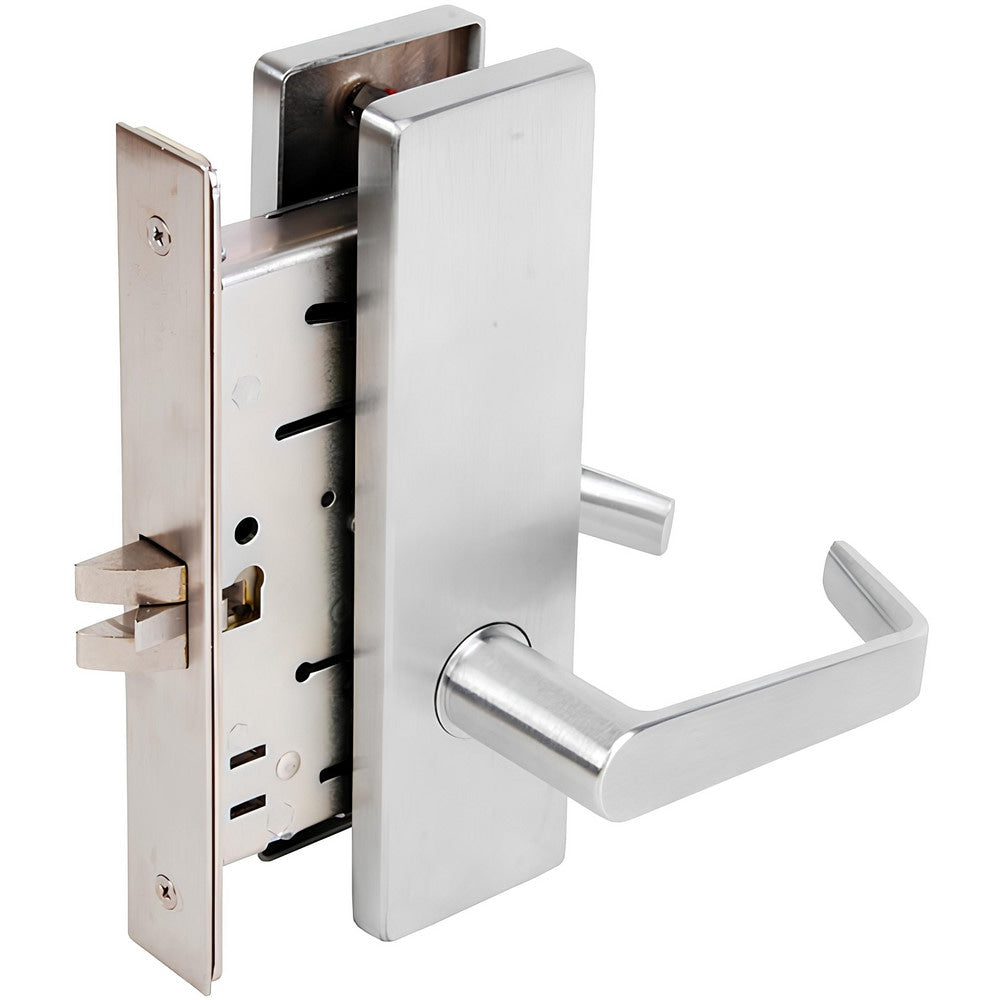 Lever Locksets; Lockset Type: Entrance; Key Type: Keyed Different; Back Set: 2-3/4; Cylinder Type: Conventional; Material: Metal; Door Thickness: 1-3/4; Finish: Satin Chrome