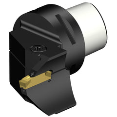 Modular Grooving Cutting Unit Heads; System Size: C5; Maximum Depth of Cut (Decimal Inch): 0.7087; Maximum Depth of Cut (mm): 18.00; Minimum Groove Width (Decimal Inch): 1.2992; Minimum Groove Width (mm): 33.00; Maximum Groove Width (Decimal Inch): 1.2992