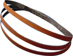 Abrasive Belt:  3-1/2" Wide, 15-1/2" OAL, 36 Grit, Aluminum Oxide