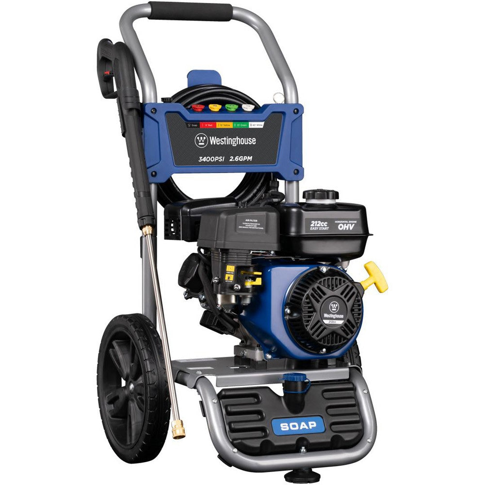 Pressure Washer: 3400.00 psi, 3 GPM, Cold Water, Gas Power