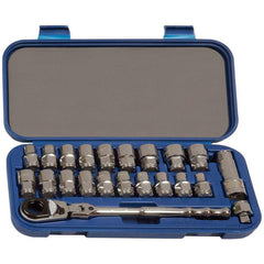 Socket Adapter & Universal Sets; Type: Socket Adapter Set; Adapter Size (Inch): 3/8 in; Universal Size (Inch): 3/8 in; Finish: Oxide; Drive Size: 9.525; Connection Gender: Female, Male