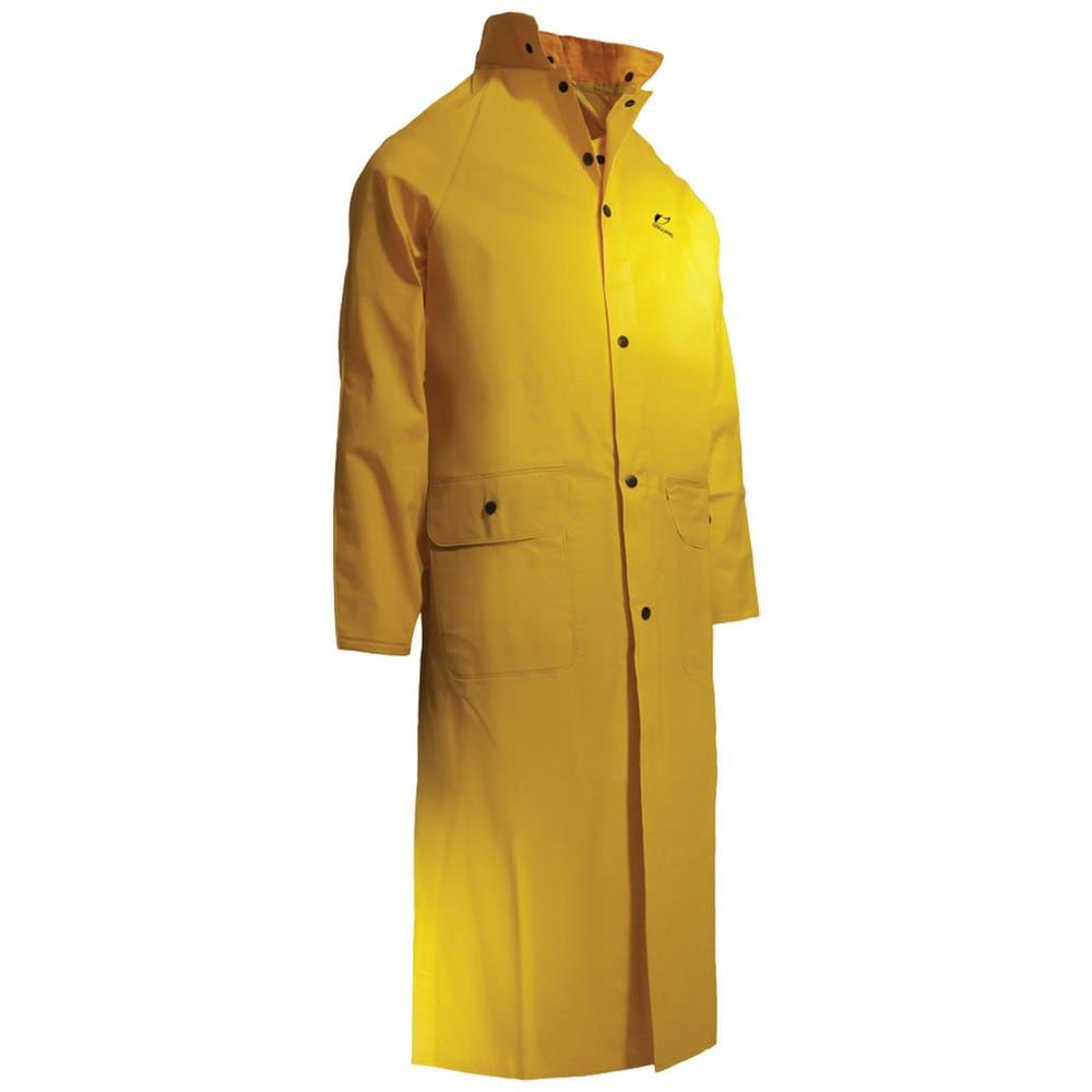 Rain Coat:  Size Small,  0,  Yellow,  Polyester & PVC