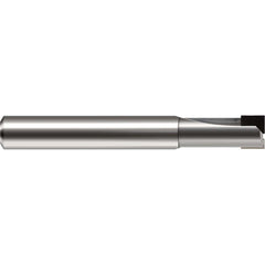 Square End Mill: 1/4" Dia, 1/2" LOC, 2 Flute, Solid Carbide