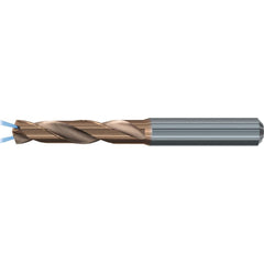 Screw Machine Length Drill Bit: 3/8" Dia, 140 deg Point, Solid Carbide