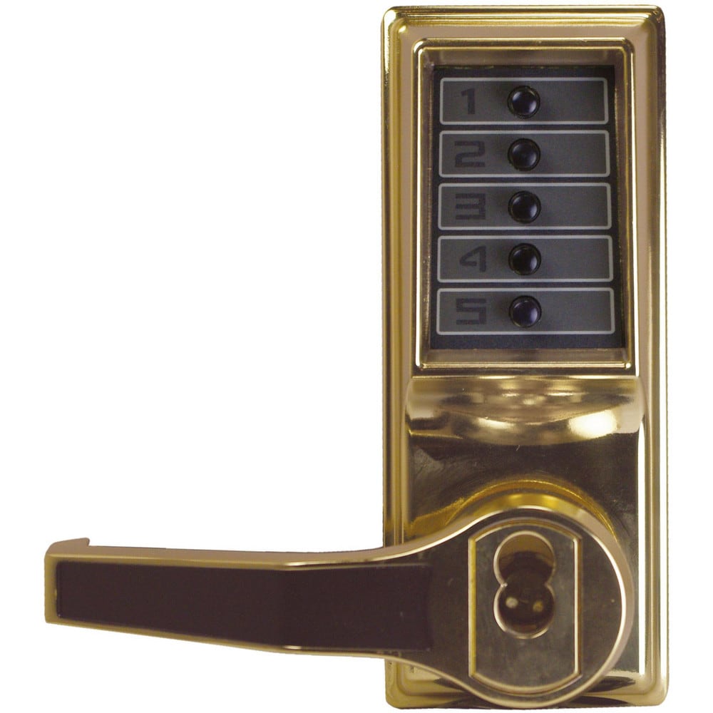 Lever Locksets; Lockset Type: Entrance; Key Type: Keyed Different; Back Set: 2-3/4; Cylinder Type: Less Core; Material: Metal; Door Thickness: 1-3/4; Finish: Bright Brass