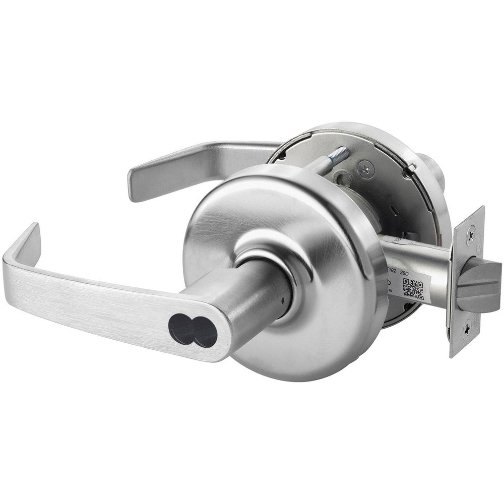 Lever Locksets; Lockset Type: Storeroom; Key Type: Keyed Different; Back Set: 2-3/4; Cylinder Type: Less Core; Material: Metal; Door Thickness: 1-3/4 to 2; Finish: Satin Chrome