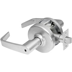 Lever Locksets; Lockset Type: Privacy; Key Type: Keyed Different; Back Set: 2-3/4; Cylinder Type: Non-Keyed; Material: Metal; Door Thickness: 1-3/4; Finish: Satin Chrome