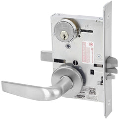 Lever Locksets; Lockset Type: Storeroom; Key Type: Keyed Different; Back Set: 2-3/4; Cylinder Type: Conventional; Material: Metal; Door Thickness: 1-3/4; Finish: Satin Chrome