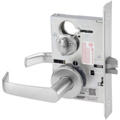 Lever Locksets; Lockset Type: Privacy; Key Type: Keyed Different; Back Set: 2-3/4; Cylinder Type: None; Material: Metal; Door Thickness: 1-3/4; Finish: Satin Chrome