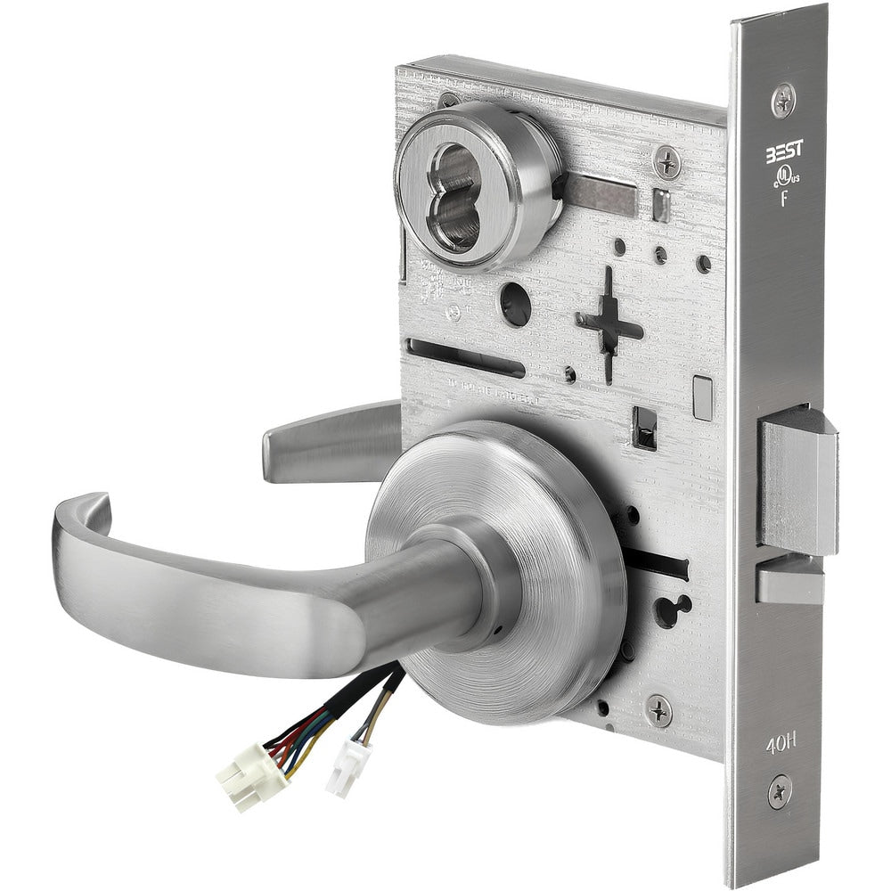 Lever Locksets; Lockset Type: Entrance; Key Type: Keyed Different; Back Set: 2-3/4; Cylinder Type: Less Core; Material: Metal; Door Thickness: 1-3/4; Finish: Satin Chrome