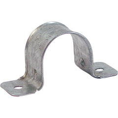 Two Hole Strap: 1-1/4" Pipe, Carbon Steel