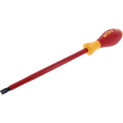 Slotted Screwdrivers; Blade Width (Inch): 3/8; Blade Length (Inch): 8; Overall Length (Inch): 12-1/2; Handle Type: Insulated; Handle Length (Decimal Inch): 4-1/2