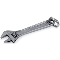 Adjustable Wrench: 6" OAL, 3/4" Jaw Capacity