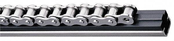 Belt & Chain Guides; Type: Single Chain Guide; Guide Type: Single Chain Guide; Mount: C9; Guide Height: 0.79 mm; 0.79 in; Guide Material: UHMW PE; Overall Length: 10 cm; 10 yd; 10 ft; 10 mm; 10 m; 10 in; Channel Material: Stainless Steel; Guide Width: 2.1