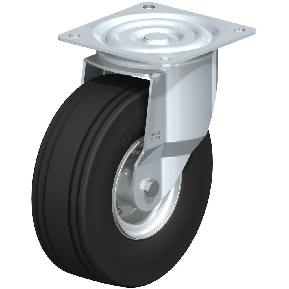 Top Plate Casters; Mount Type: Plate; Number of Wheels: 1.000; Wheel Diameter (Inch): 8; Wheel Material: Polyurethane; Wheel Width (Inch): 2; Wheel Color: Blue