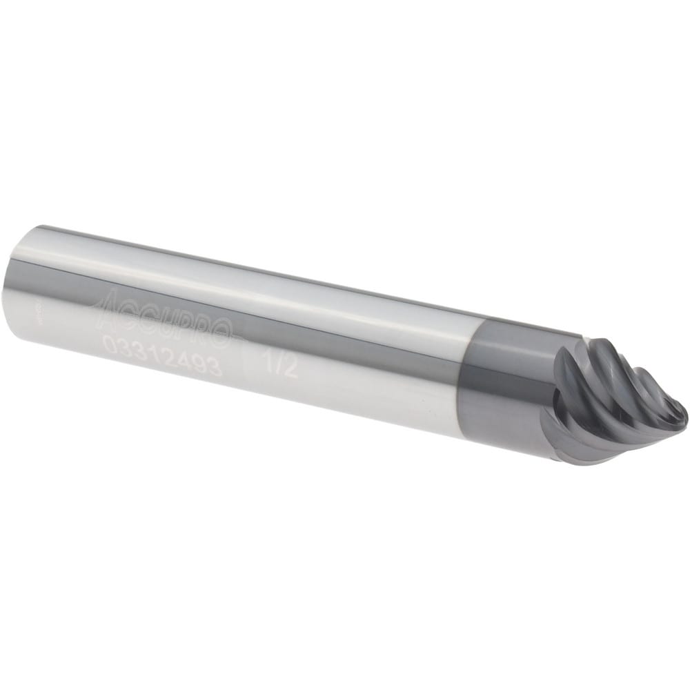 Barrel Cutter End Mills; End Type: Taper Form; Material: Solid Carbide; Taper Angle Per Side: 30.00; Length of Cut (Inch): 7/16