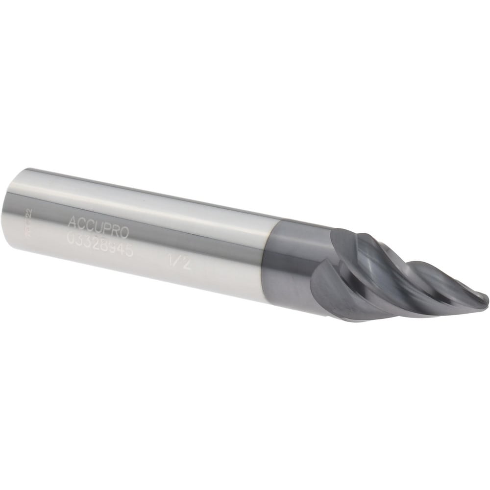 Barrel Cutter End Mills; End Type: Taper Form; Material: Solid Carbide; Taper Angle Per Side: 15.00