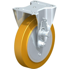 Top Plate Casters; Mount Type: Plate; Number of Wheels: 1.000; Wheel Diameter (Inch): 6; Wheel Material: Polyurethane; Wheel Width (Inch): 2; Wheel Color: Blue