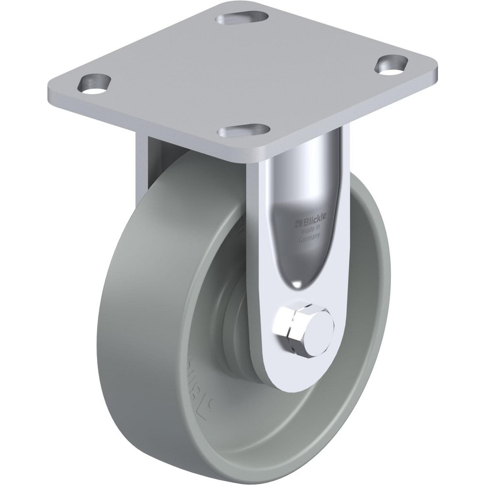 Top Plate Casters; Mount Type: Plate; Number of Wheels: 1.000; Wheel Diameter (Inch): 5; Wheel Material: Rubber; Wheel Width (Inch): 1-9/16; Wheel Color: Black