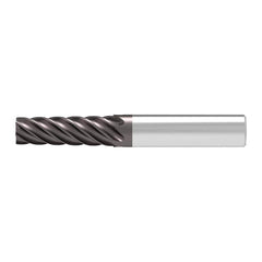 Tapered End Mill: 0.5 deg Angle per Side, 8.00 mm Small Dia, 30.00 mm LOC, 6 Flute