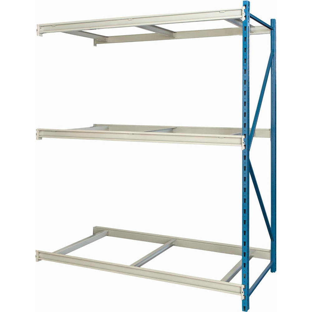 Storage Racks; Rack Type: Bulk Rack Add-On; Overall Width (Inch): 48; Overall Height (Inch): 123; Overall Depth (Inch): 24; Material: Steel; Color: Marine Blue, Light Gray; Finish: Powder Coated