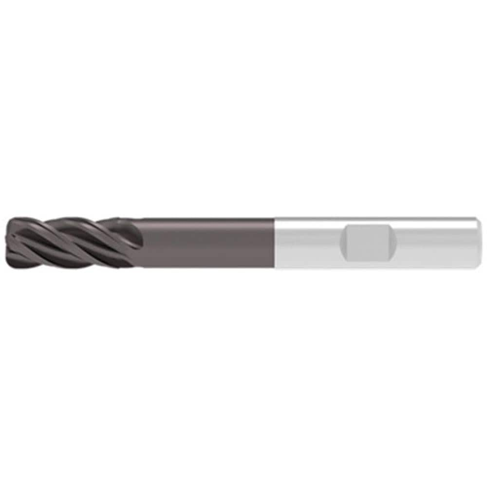 Corner Radius End Mill: 20.00 mm Dia, 42.00 mm LOC, 1.50 mm Radius, 4 Flute, Solid Carbide