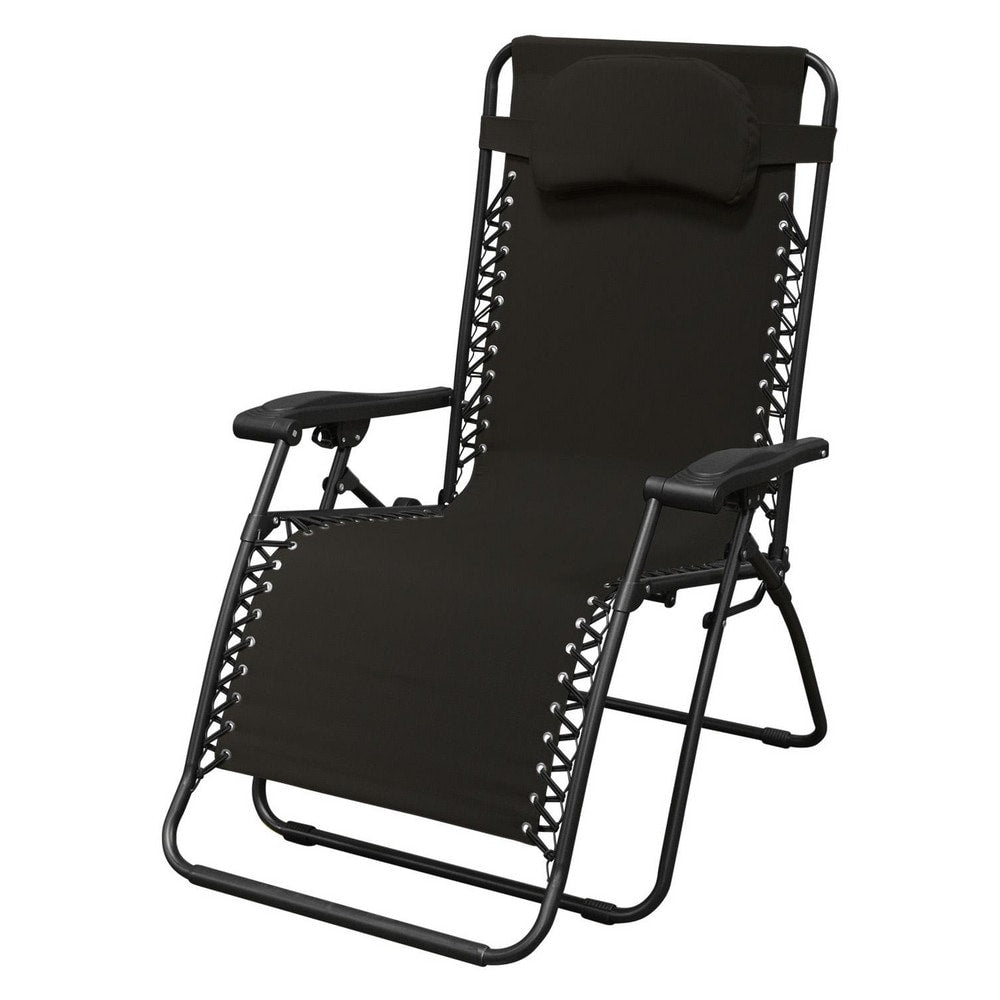 Folding Chairs; Pad Type: Texteline, Arms, Flat; Material: Texteline, Steel; Width (Inch): 31; Depth (Inch): 35.8258 in; Seat Color: Black; Overall Height: 44.4882 in