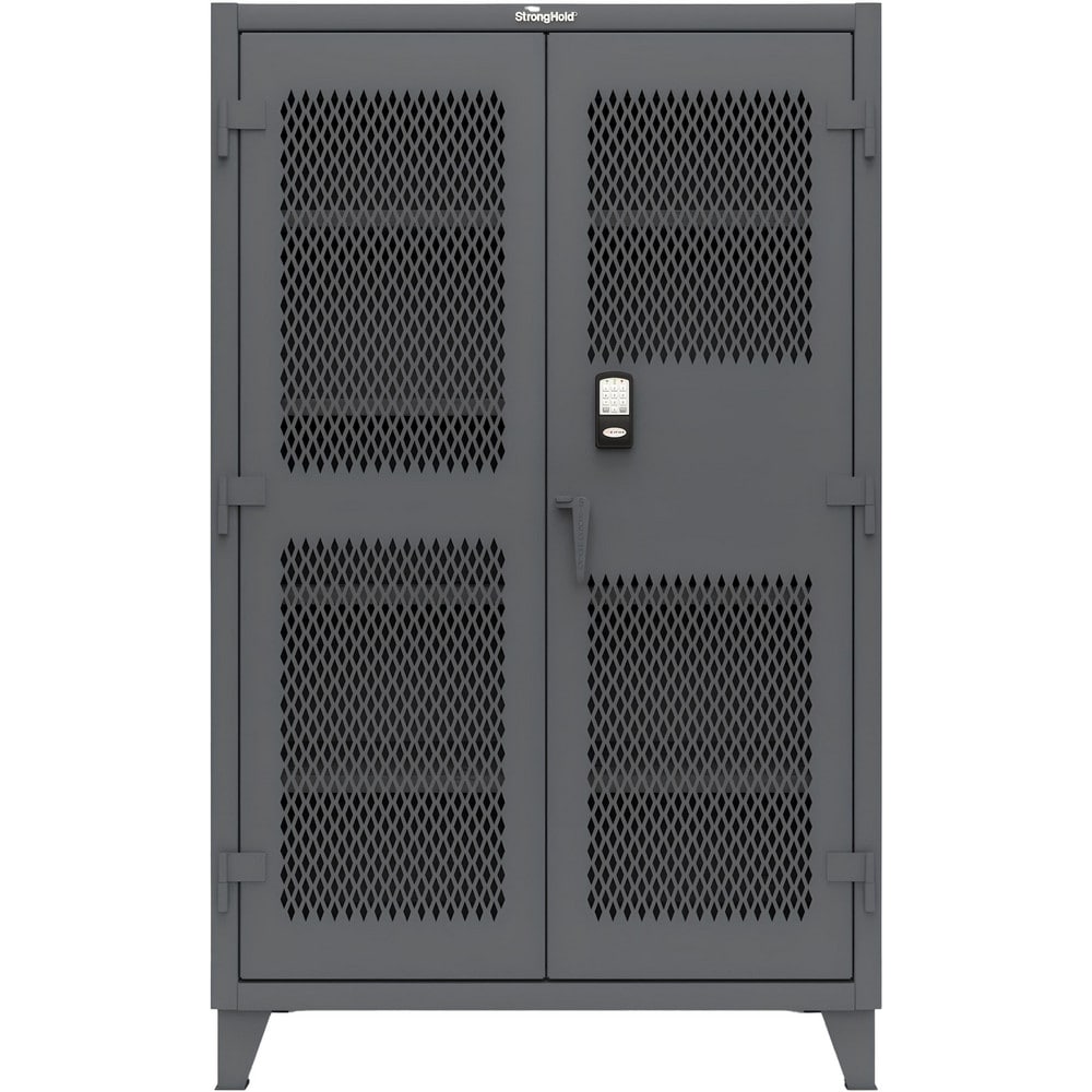 Steel Ventilated Storage Cabinet: 48" Wide, 24" Deep, 78" High