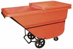 Polyethylene Basket Truck: 1/3 cu yd, 1,200 lb Capacity, 31" High, 26" Wide, 48" Long