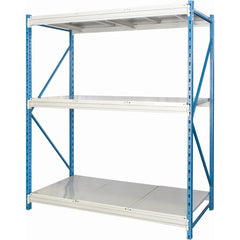 Storage Racks; Rack Type: Bulk Rack Starter Unit; Overall Width (Inch): 48; Overall Height (Inch): 123; Overall Depth (Inch): 36; Material: Steel; Color: Marine Blue, Light Gray; Finish: Powder Coated