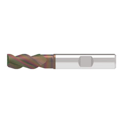 Corner Radius End Mill: 16.00 mm Dia, 33.00 mm LOC, 1.00 mm Radius, 3 Flute, Solid Carbide