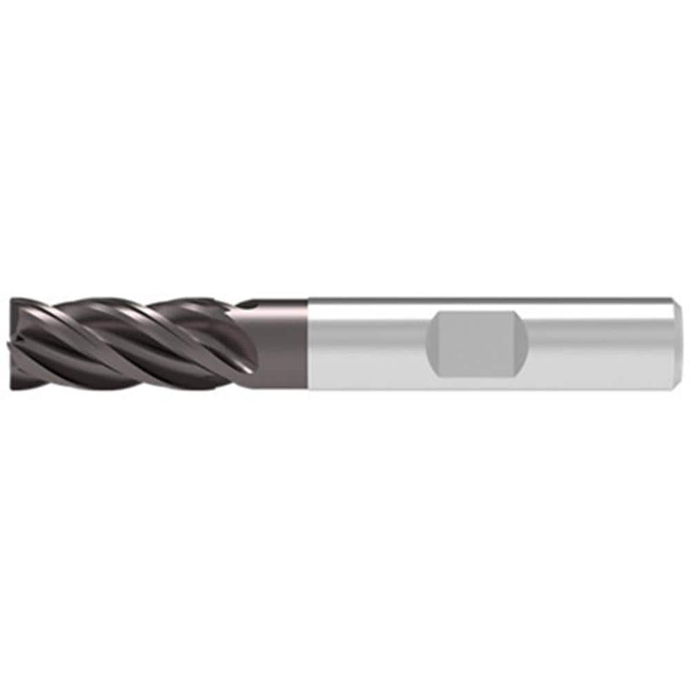 Corner Chamfer End Mill: 6.00 mm Dia, 13.00 mm LOC, 4 Flute, 0.10 mm Chamfer Width, Solid Carbide