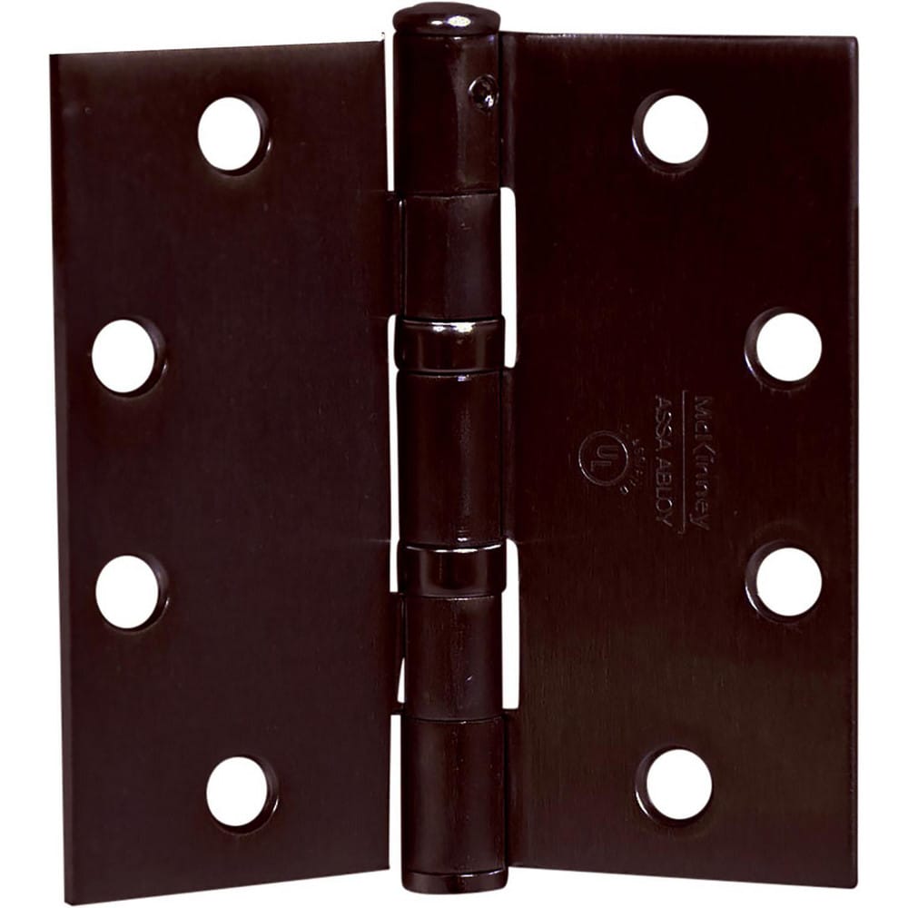 Commercial Hinges; Mount Type: Full-Mortise; Hinge Material: Steel; Length (Inch): 4-1/2; Finish: Dark Bronze; Door Leaf Height (Decimal Inch): 4.5000; Door Leaf Width (Decimal Inch): 2.2500; Frame Leaf Height (Decimal Inch): 4.5000