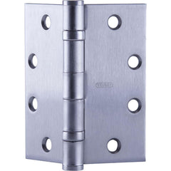 Commercial Hinges; Mount Type: Full-Mortise; Hinge Material: Steel; Length (Inch): 5; Finish: Satin Chrome; Door Leaf Height (Decimal Inch): 5.0000; Door Leaf Width (Decimal Inch): 2.5000; Frame Leaf Height (Decimal Inch): 5.0000