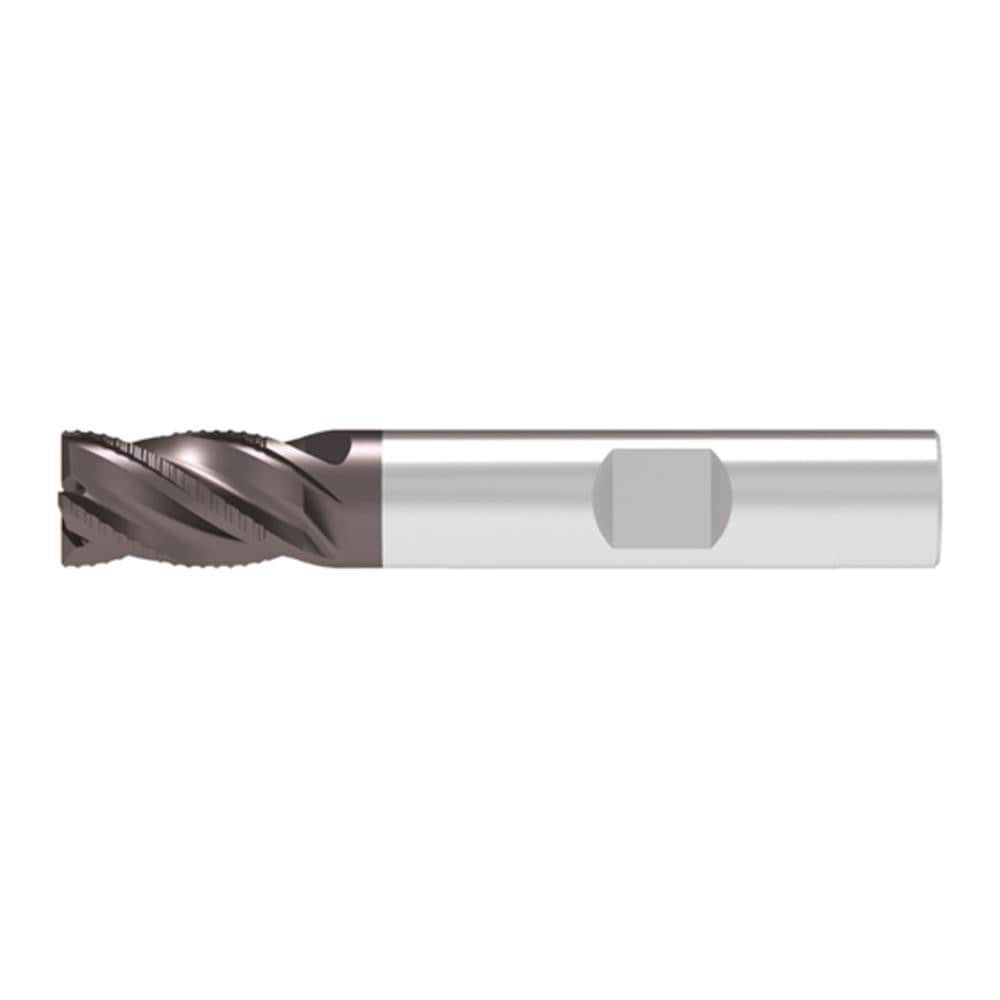 Corner Chamfer End Mill: 6.00 mm Dia, 10.00 mm LOC, 4 Flute, 0.15 mm Chamfer Width, Solid Carbide