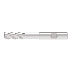 Corner Radius End Mill: 12.00 mm Dia, 31.00 mm LOC, 1.00 mm Radius, 3 Flute, Solid Carbide