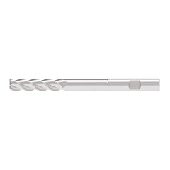 Corner Radius End Mill: 8.00 mm Dia, 33.00 mm LOC, 0.50 mm Radius, 3 Flute, Solid Carbide