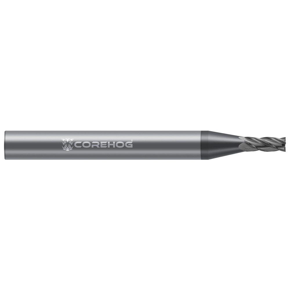 Square End Mill: 1/4" Dia, 1-1/4" LOC, 4 Flute, Solid Carbide