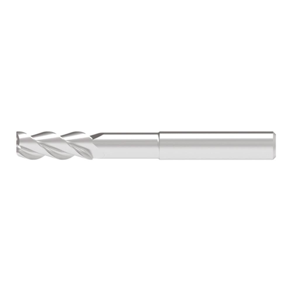 Corner Radius End Mill: 10.00 mm Dia, 26.00 mm LOC, 0.50 mm Radius, 3 Flute, Solid Carbide