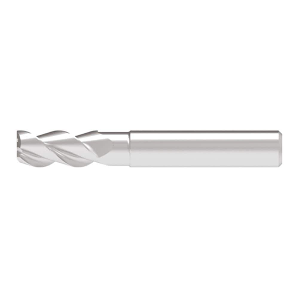 Corner Radius End Mill: 6.00 mm Dia, 13.00 mm LOC, 1.50 mm Radius, 3 Flute, Solid Carbide