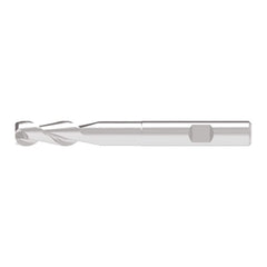 Corner Chamfer End Mill: 12.00 mm Dia, 31.00 mm LOC, 2 Flute, 0.10 mm Chamfer Width, Solid Carbide