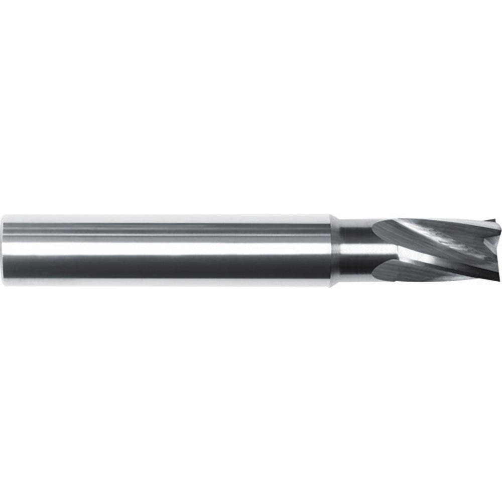 Corner Chamfer End Mill: 1/2" Dia, 5/8" LOC, 4 Flute, Solid Carbide