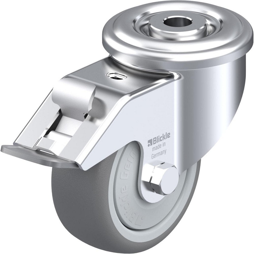 Standard Casters; Mount: Hollow Kingpin; Caster Type: Swivel; Bearing Type: Precision Ball; Style: Double Ball; Wheel Diameter (Inch): 5; Wheel Width (Inch): 1-1/4