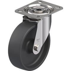 Standard Casters; Mount: Hollow Kingpin; Caster Type: Twin Wheel Swivel; Bearing Type: Precision Ball; Style: Double Ball; Wheel Diameter (Inch): 4; Wheel Width (Inch): 11/16